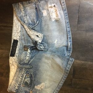 Hint jean distressed shorts size 7